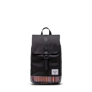 Herschel Supply Company Black Backpack with Tan Plaid Detail